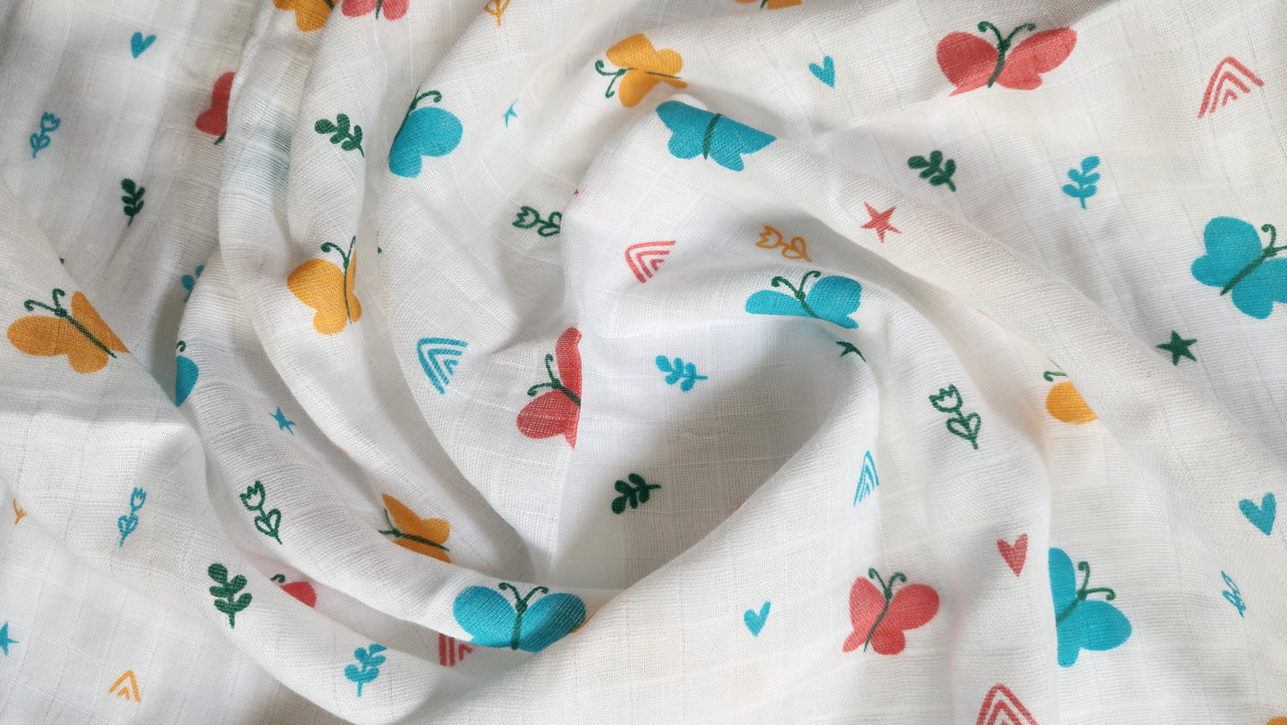 Muslin Towel - Butterflies