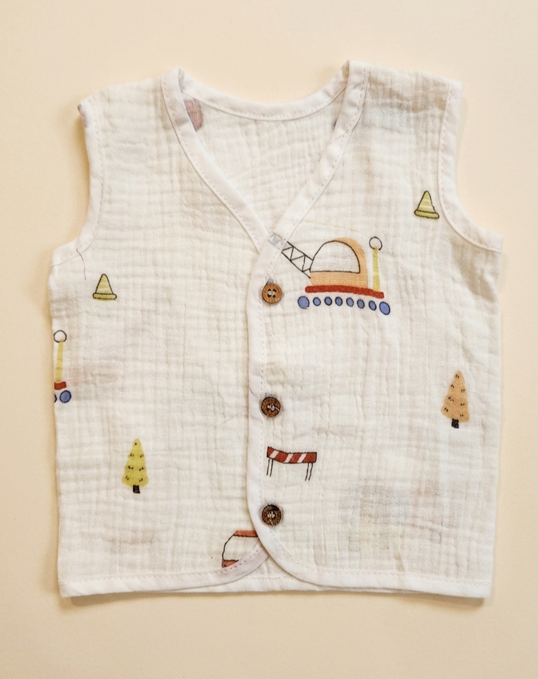 Crinkled Muslin Jabla - Construction