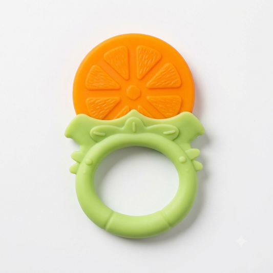 Orange Silicon Teether