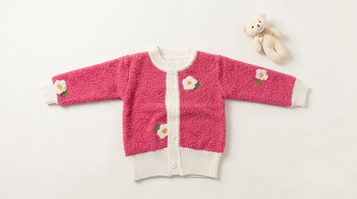 Cardigan - Bright Pink