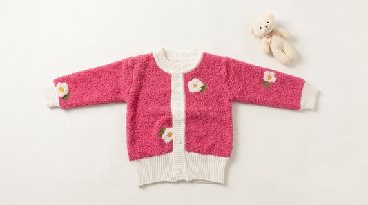 Cardigan - Bright Pink