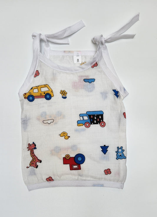 Muslin Tying Jabla - Lil Cars