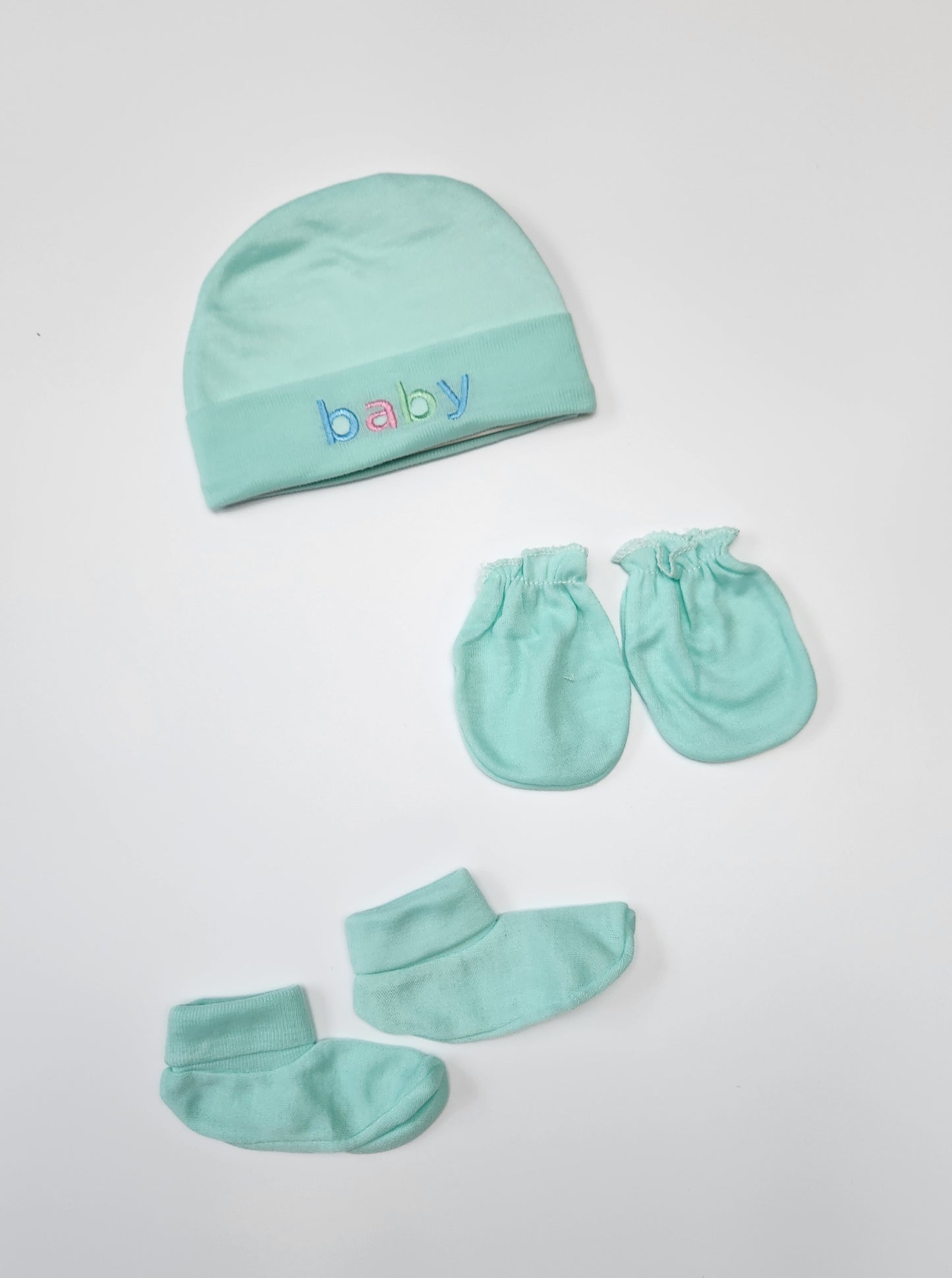 Cap, Socks and Mitten Set
