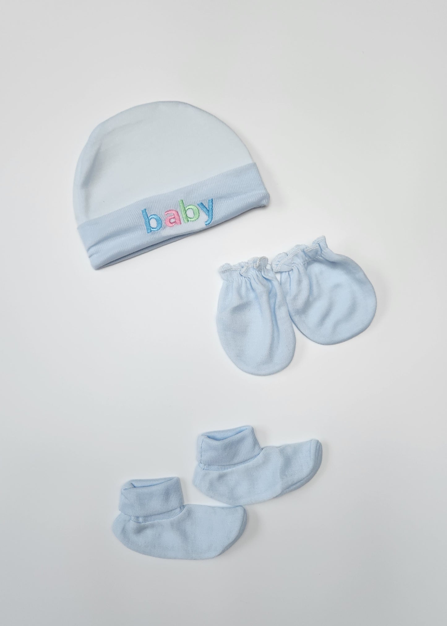 Cap, Socks and Mitten Set