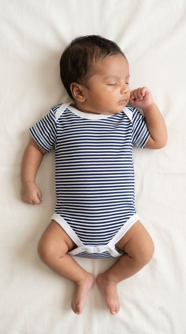 Onesie - Navy Blue Stripes