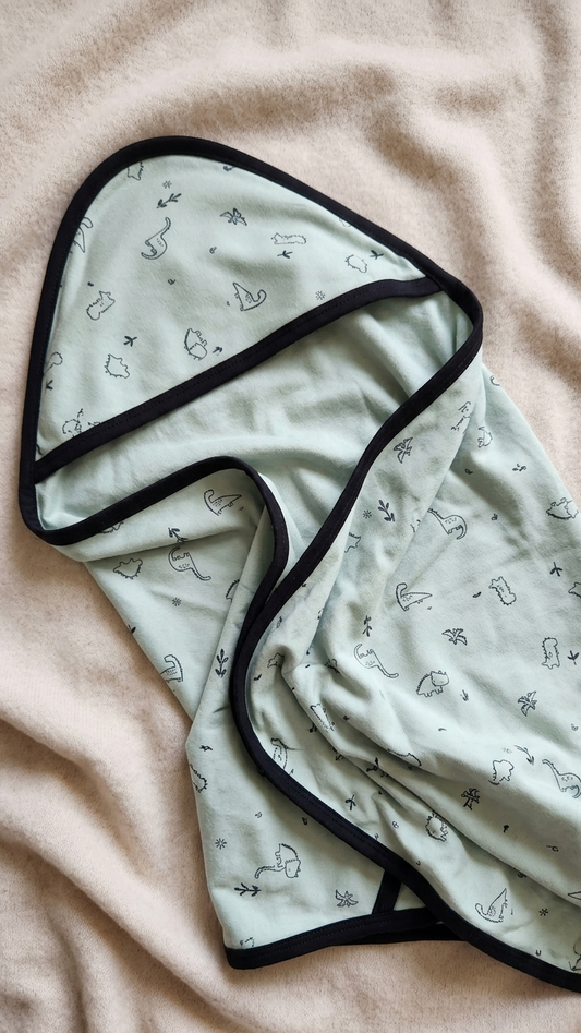 Double Layered Hooded Towel - Green