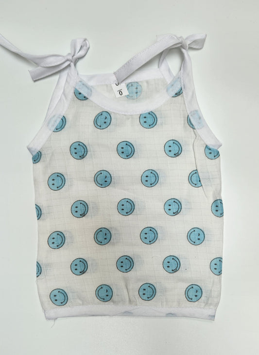 Muslin Tying Jabla - Smiles in Blue