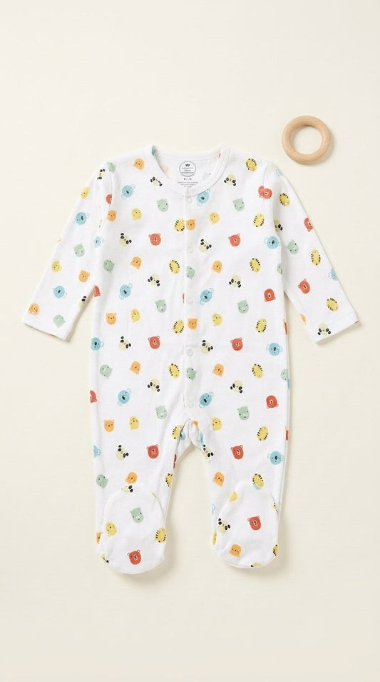 Footed Rompers - Animals
