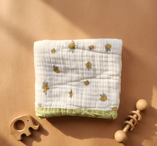 Muslin Blanket - Lemon Prints