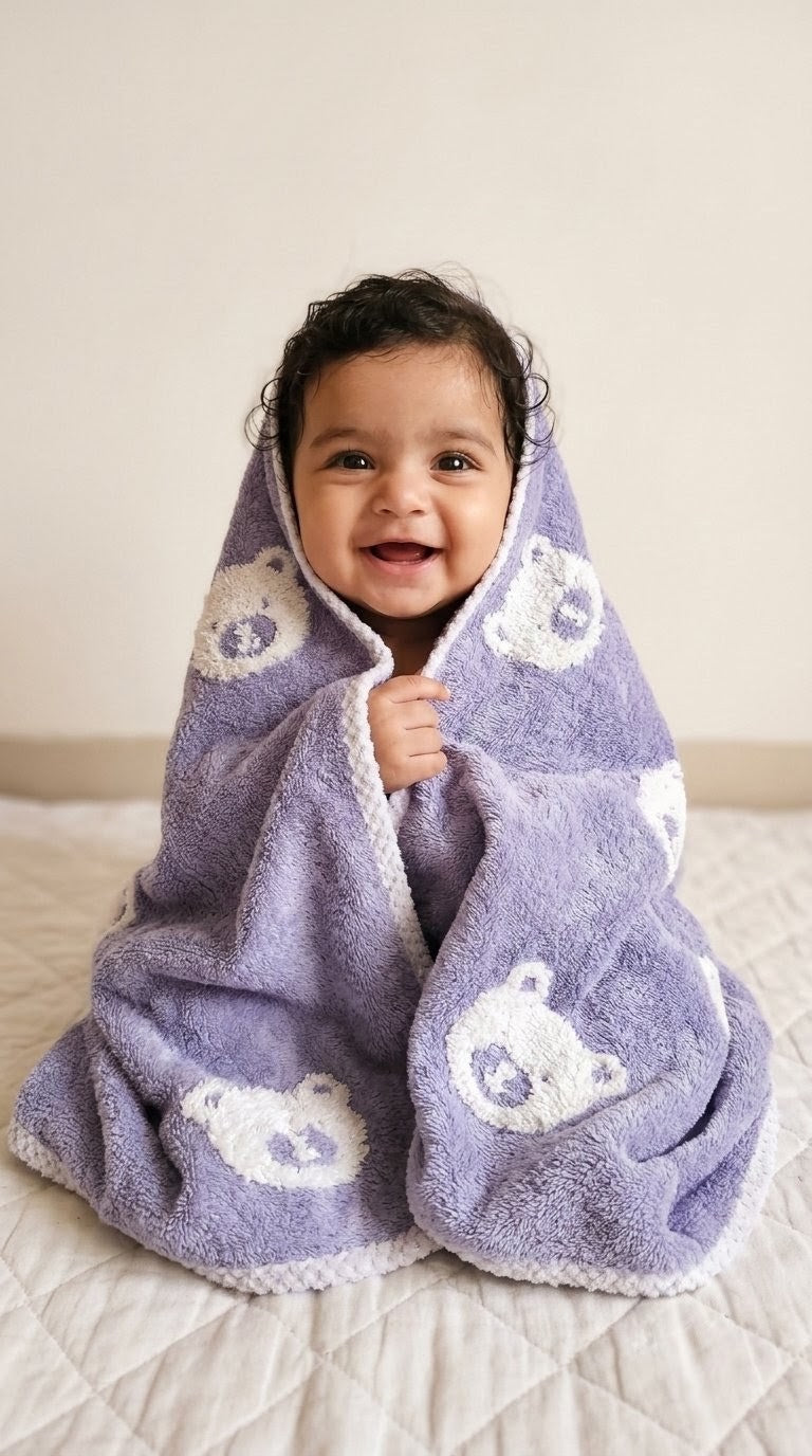Purple Microfiber Towel