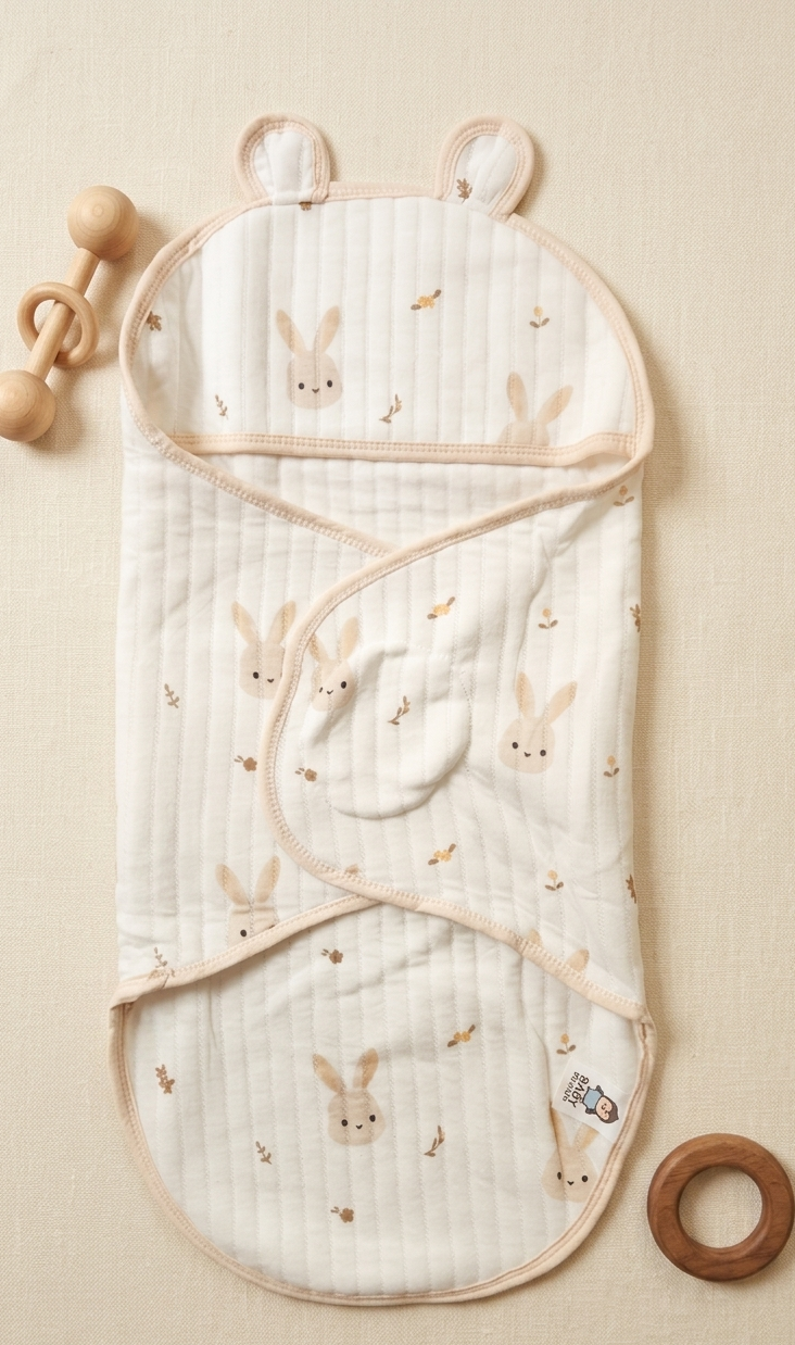 Hooded Swaddle Wrap - Bunny