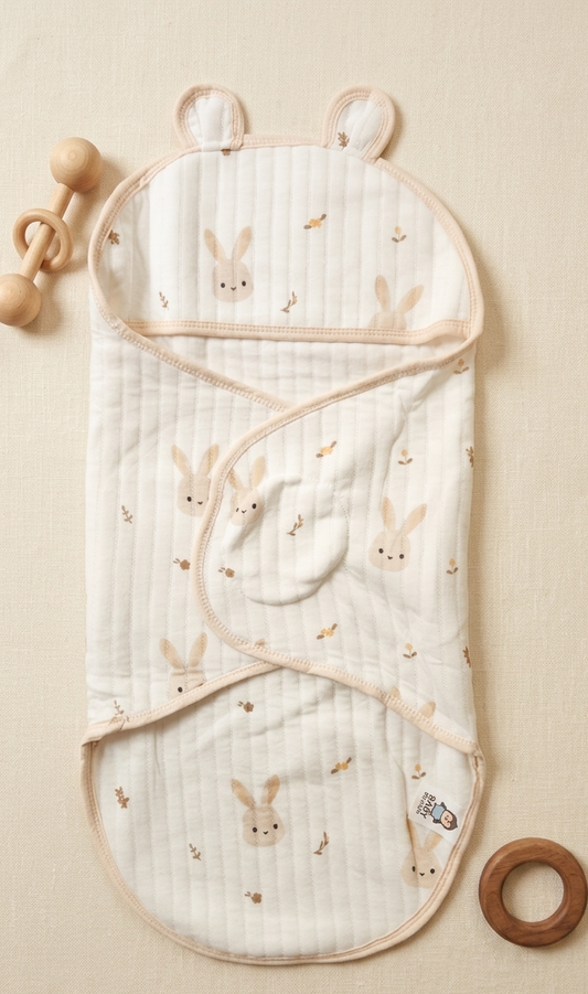 Hooded Swaddle Wrap - Bunny