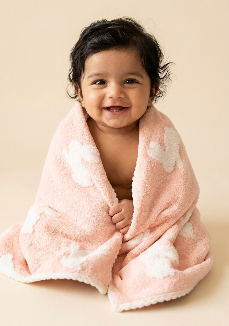 Baby Pink Microfiber Towel