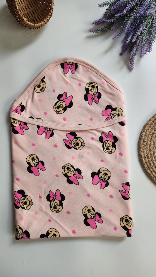 Double Layer Hooded Towel - Pink