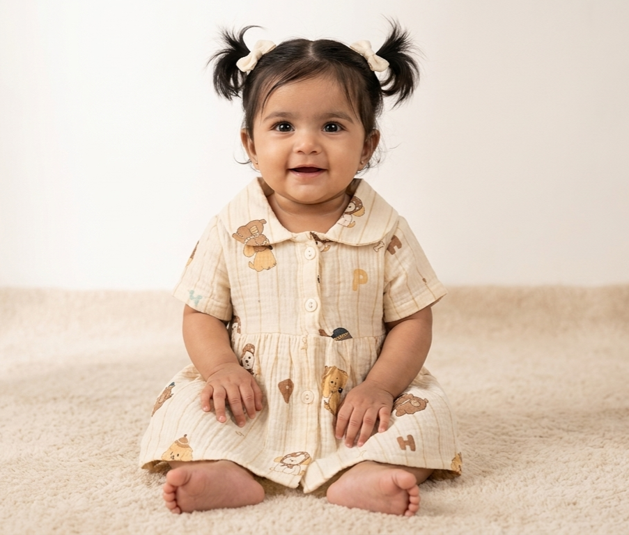 Muslin Frock - Puppy
