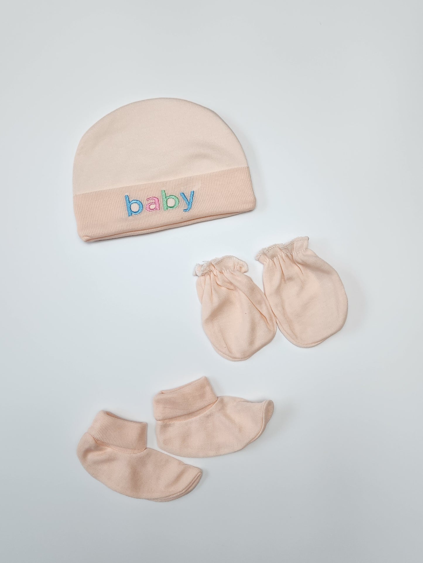 Cap, Socks and Mitten Set
