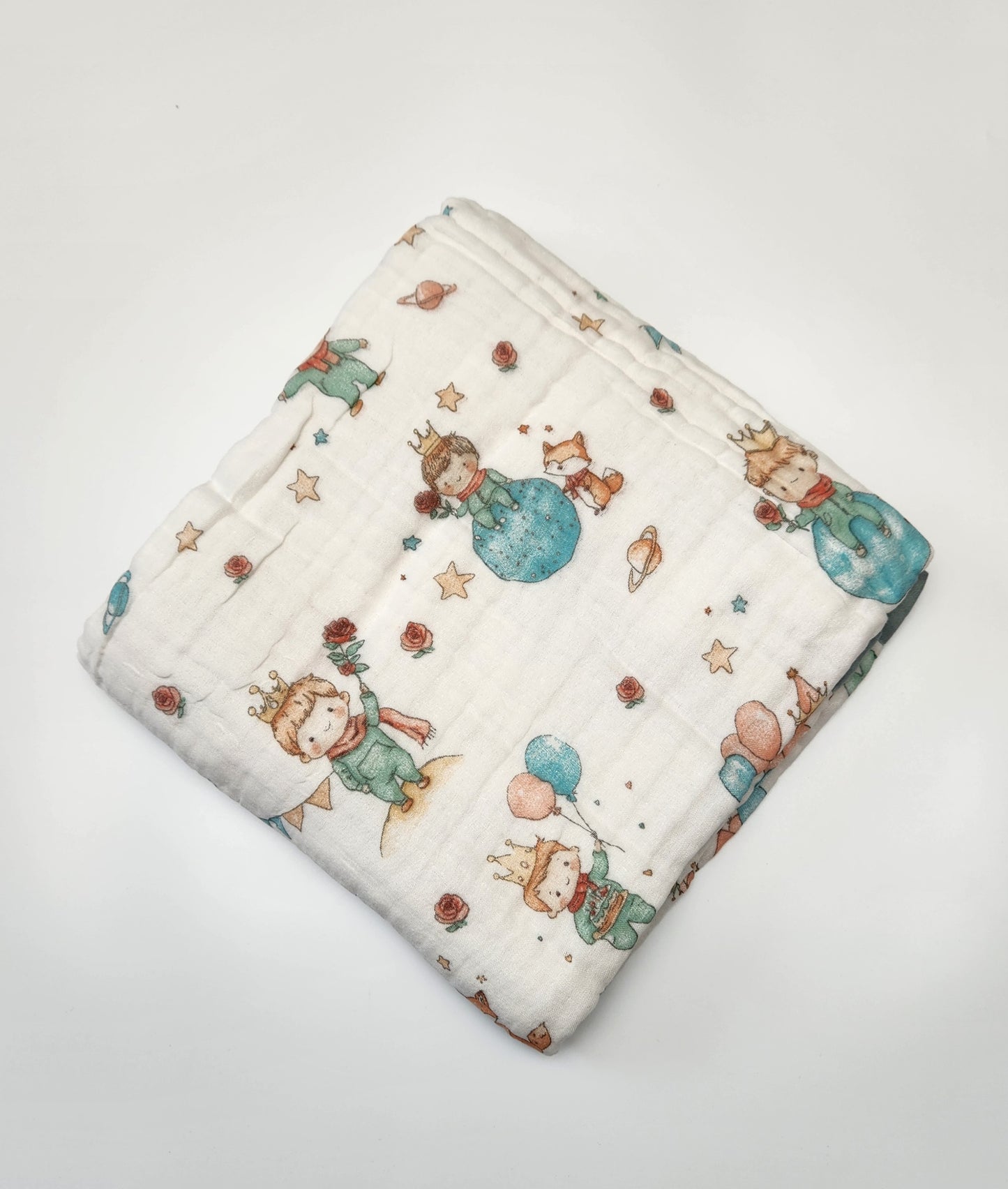 Muslin Blanket - White Prince