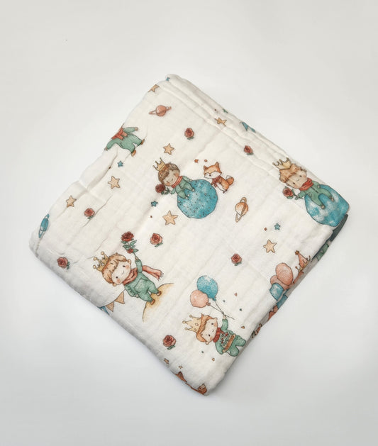 Muslin Blanket - White Prince