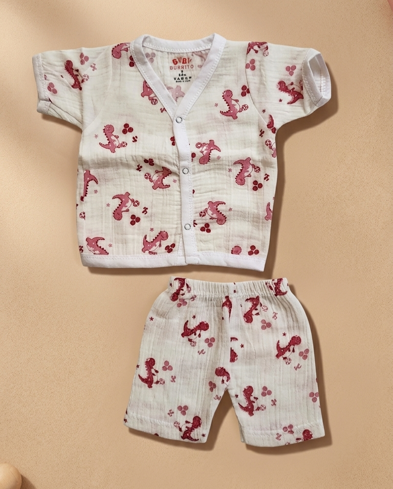 Muslin Co Ord Set - Dino
