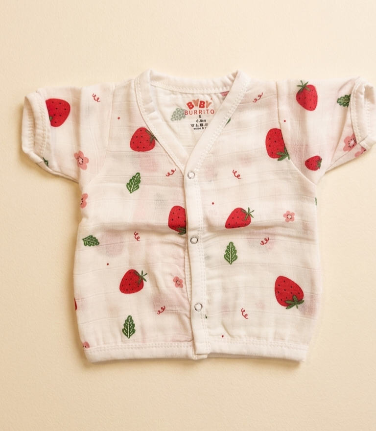 Muslin Co Ord Set - Strawberries