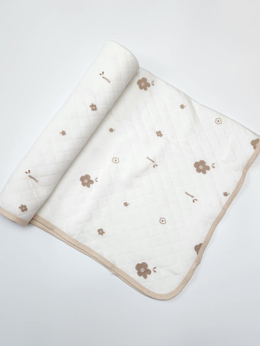 Baby Landing Mat - Brown Flower