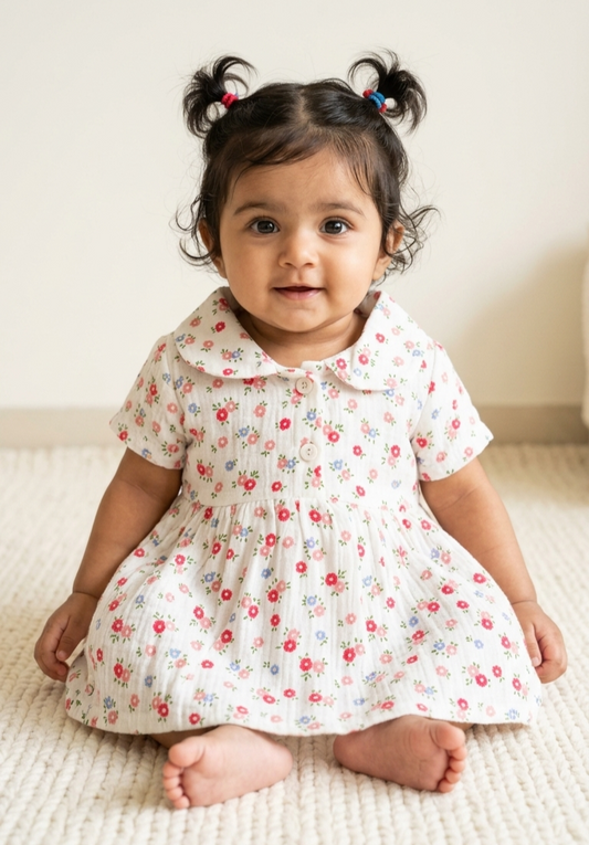 Muslin Frock - Floraa
