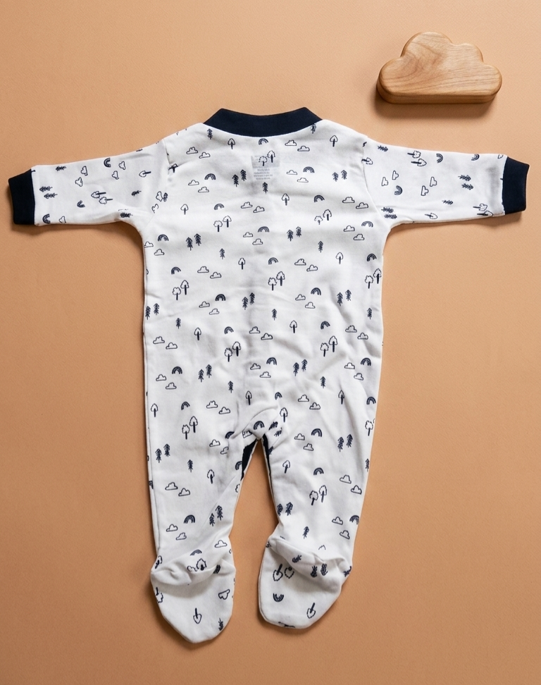 Footed Rompers - Forest