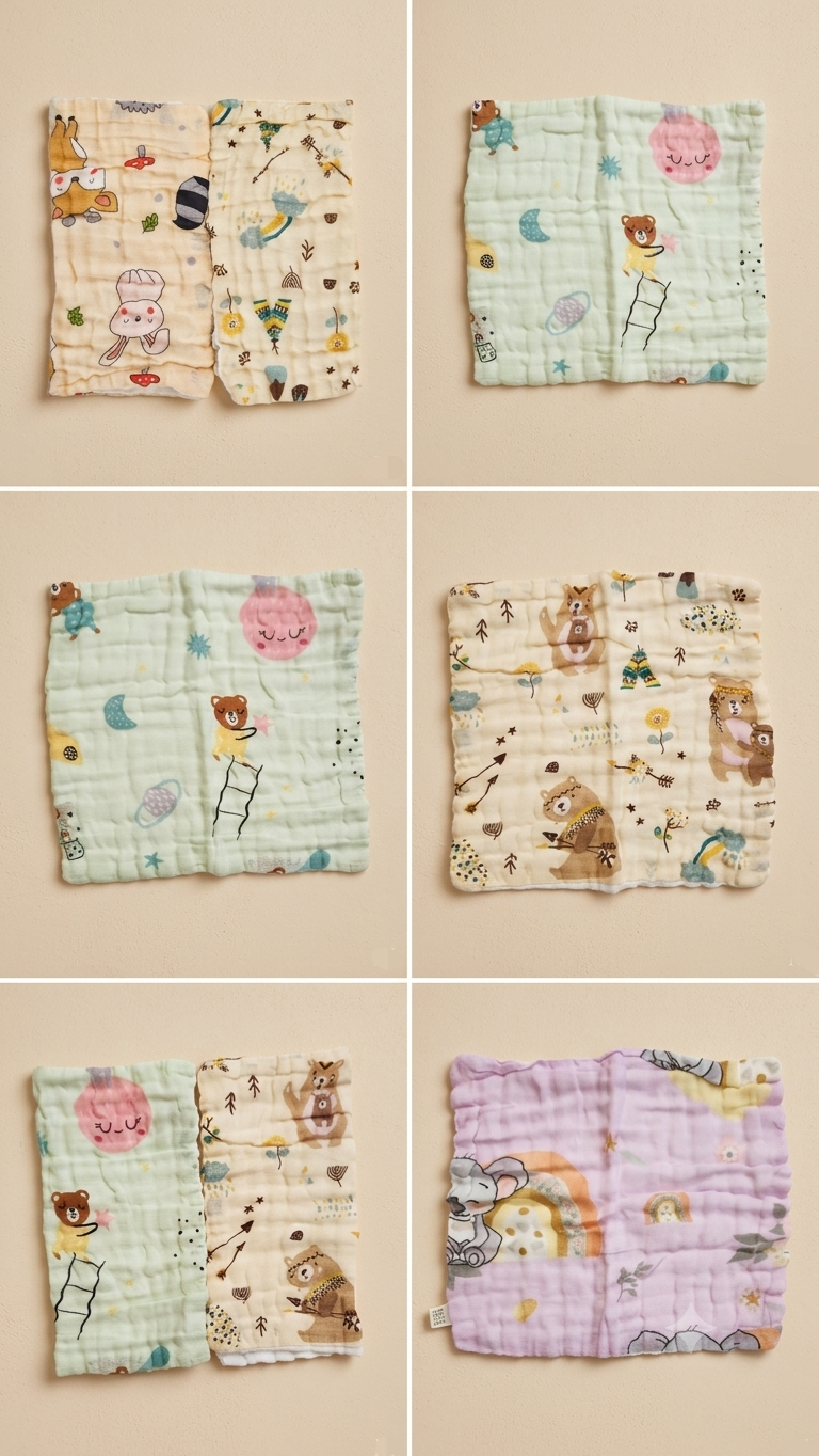 Muslin Wash Cloths - Pack of 2