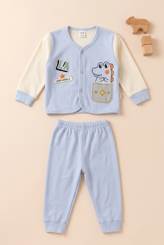 Winter Co Ord Set - Blue
