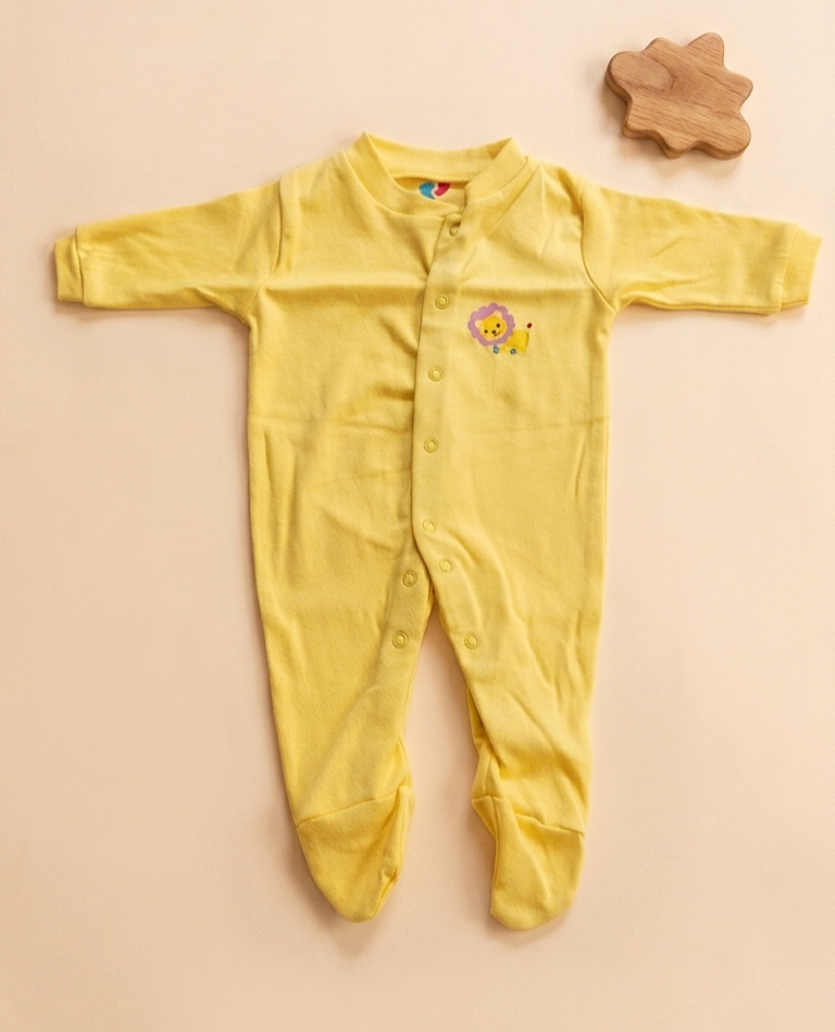 Footed Rompers - Yellow