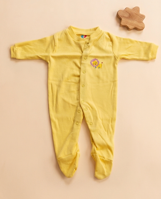 Footed Rompers - Yellow