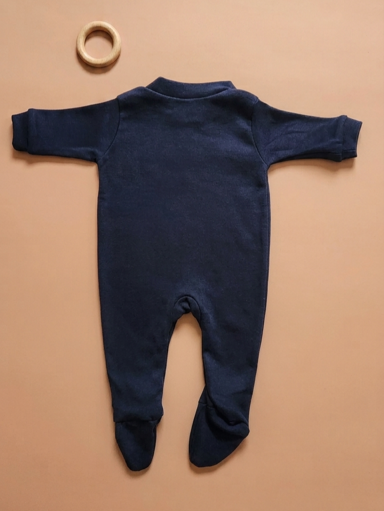 Footed Rompers - Blue