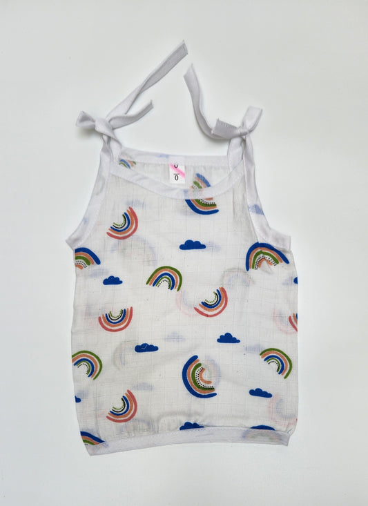 Muslin Tying Jabla - Rainbows