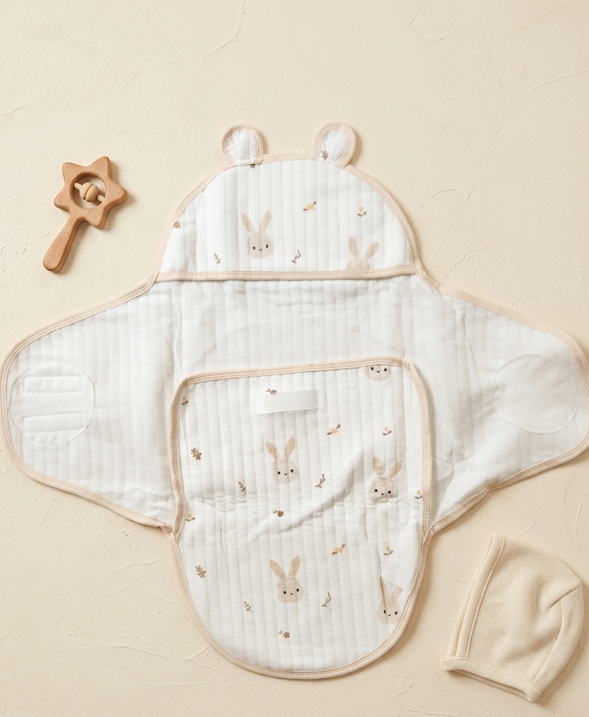 Hooded Swaddle Wrap - Bunny