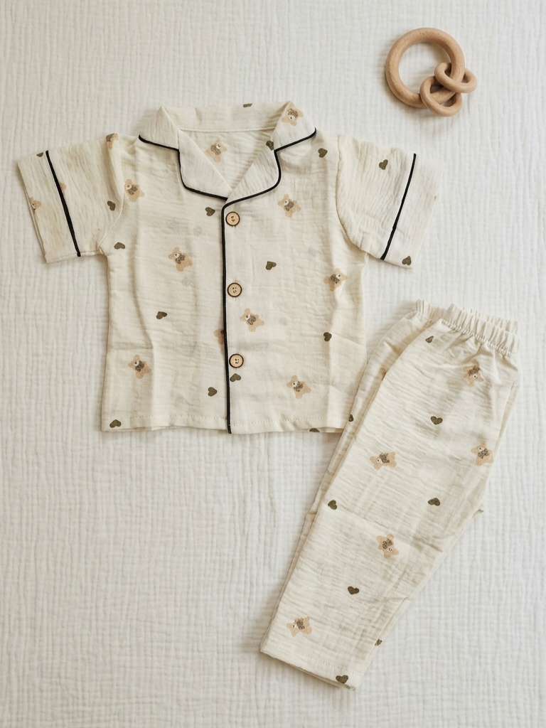 Brown Bear - Muslin Co Ord Set