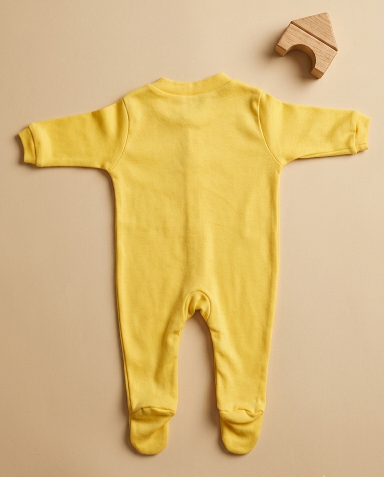 Footed Rompers - Yellow