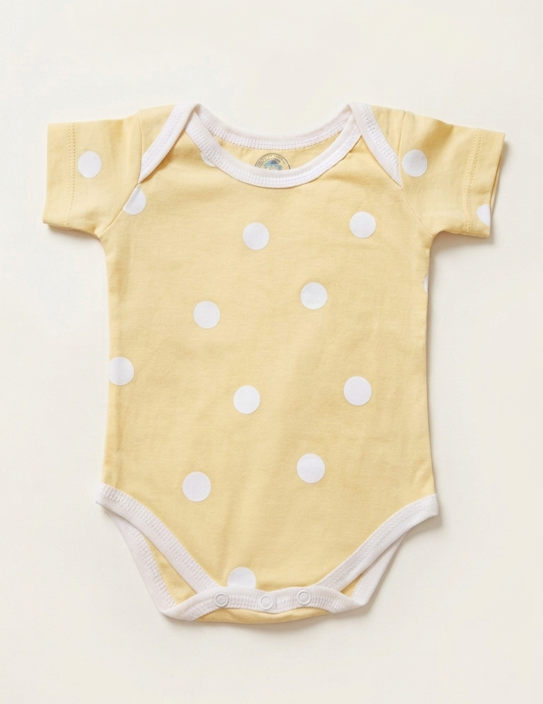 Onesie - Yellow Polka