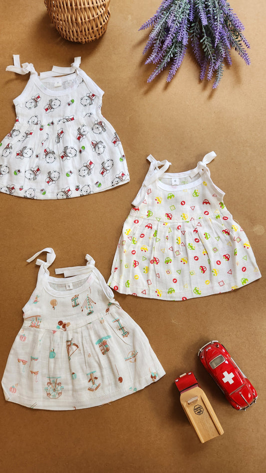 Muslin Frock Jablas - Lil Prints