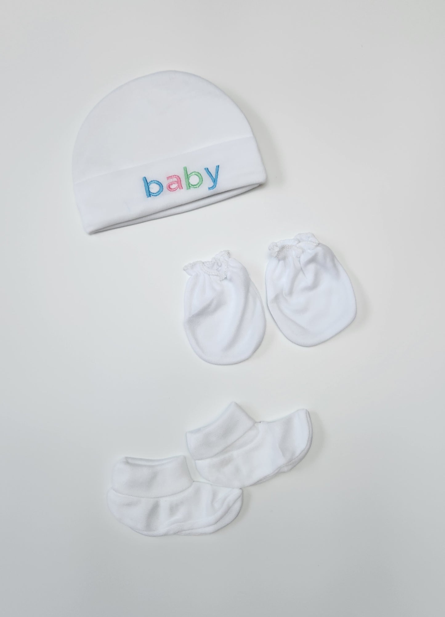 Cap, Socks and Mitten Set
