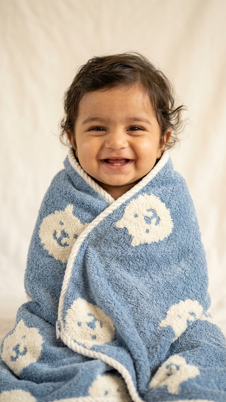 Ink Blue Microfiber Towel