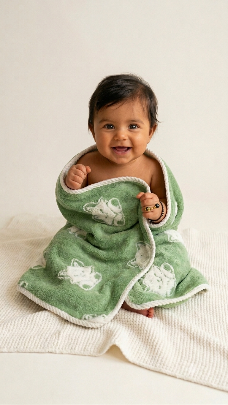 Leaf Green Microfibre Towel